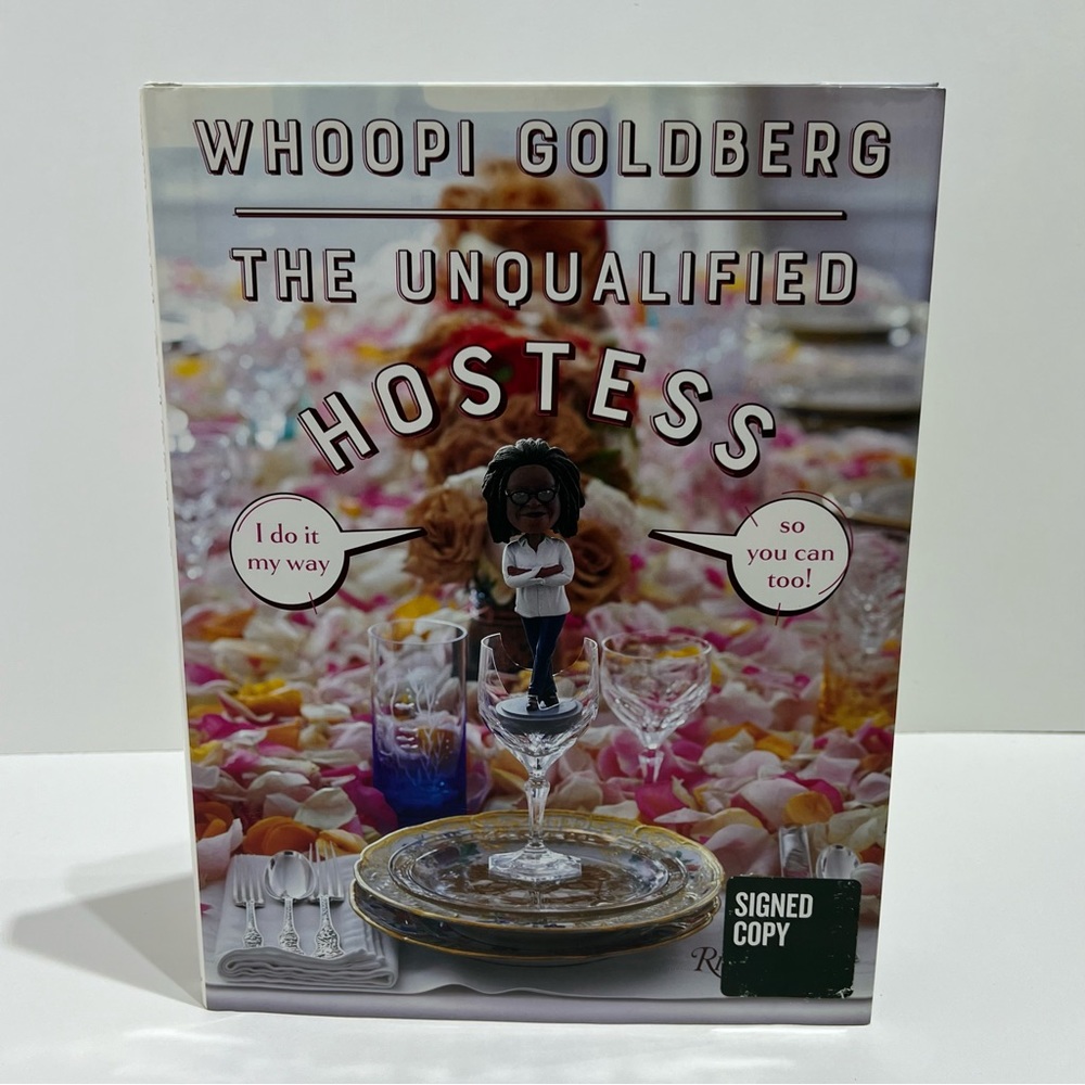 DONATED: Unqualified Hostess by Whoopi Goldberg SIGNED (2019, Hardcover) NEW*